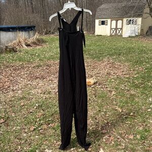 GAP Black Straight-Leg Sleeveless Maternity Jumpsuit
